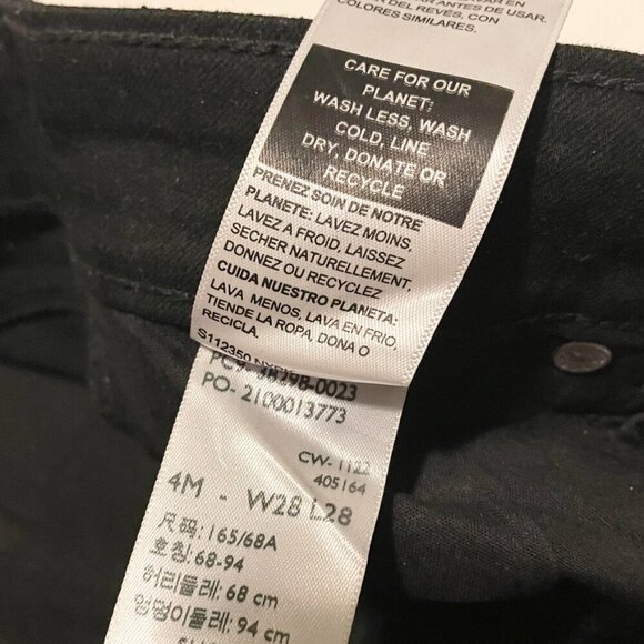 Levis Strauss Signature High-Rise Skinny Black Jeans Womans Size 28 - Picture 6 of 16